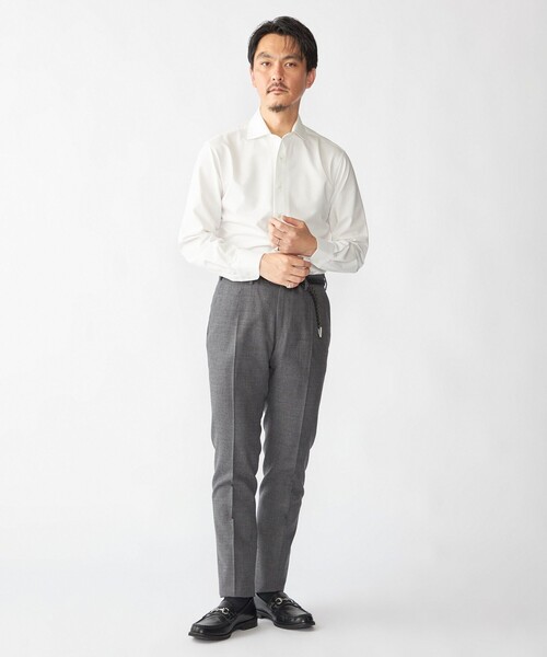 SHIPS（シップス）の「SHIPS: ジャージー ソリッド ワンピースカラー シャツ（Tシャツ/カットソー・メンズ・ホワイト・SMALL/MEDIUM/LARGE/X-LARGE）」の5枚目の写真