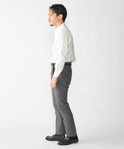 SHIPS（シップス）の「SHIPS: ジャージー ソリッド ワンピースカラー シャツ（Tシャツ/カットソー・メンズ・ホワイト・SMALL/MEDIUM/LARGE/X-LARGE）」の6枚目の写真