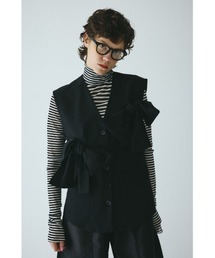 【HeRIN.CYE】ヘリンドットサイ　チュール　フリル　ベスト HeRIN.CYE】ヘリンドットサイ チュール フリル ベスト トップス