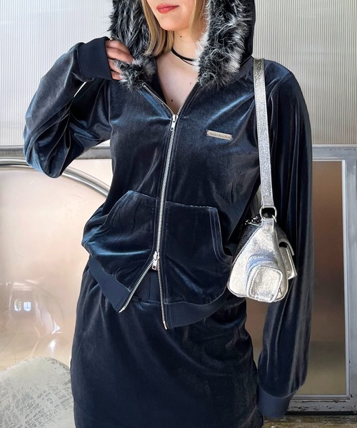 23区ゴルフ ベロア調パーカー 23区GOLF｜【WOMEN】【ストレッチ