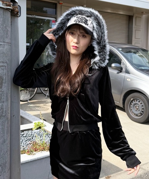 23区ゴルフ ベロア調パーカー 23区GOLF｜【WOMEN】【ストレッチ