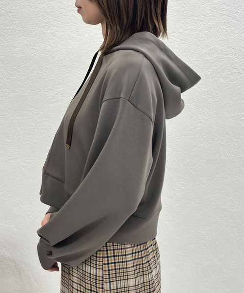 ボリュームパーカー　2025年型　ダークグレー セール】2025秋冬新作 ボリュームスリーブパーカー（パーカー