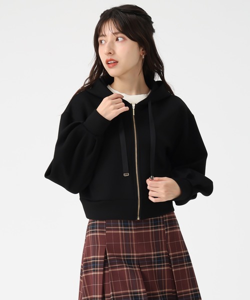 31 Sons de mode(トランテアン ソン ドゥ モード)の「2025秋冬新作 ボリュームスリーブパーカー(パーカー・レディース・ブラック/モカ/アイボリー・フリ-)」の7枚目の写真