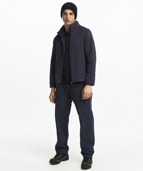 AIGLE(エーグル)の「POLARTEC 200 ポーラテック ジップアップフリース(ブルゾン・メンズ・ダークネイビー/オフホワイト・S/L/M)」の10枚目の写真