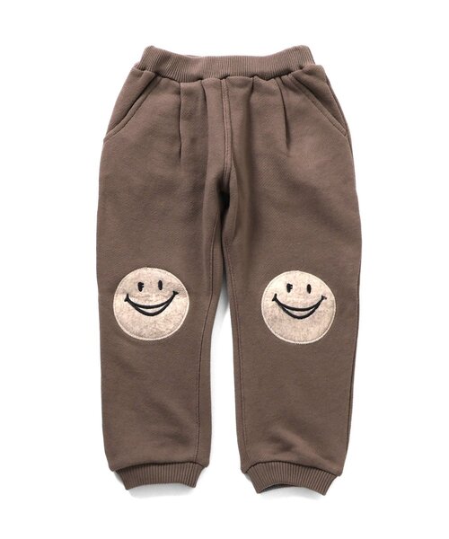 F.O.KIDS(エフオーキッズ)の「【ジュニア対応】FO SMILE APカットソーパンツ(スウェットパンツ・キッズ・チャコール/ブラウン/アイボリー・110/100/90/140/130/80/120)」の1枚目の写真