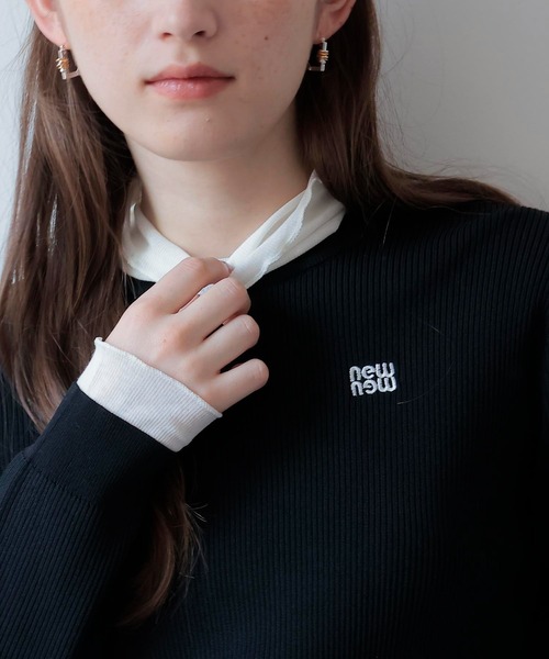 Jines(ジネス)の「オーガニックシアーテレコタートルトップス(Tシャツ/カットソー・レディース・ホワイト/グレー・38)」の1枚目の写真