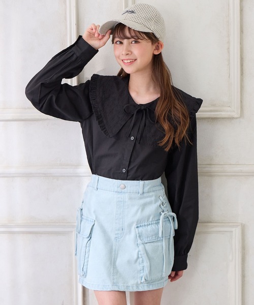 セール】BIGレース衿ブラウス（シャツ/ブラウス）｜Amourire girl