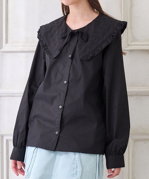 セール】BIGレース衿ブラウス（シャツ/ブラウス）｜Amourire girl