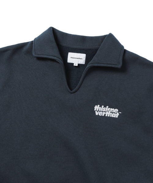 thisisneverthat（ディスイズネバーザット）の「Open Collar Sweatshirt（シャツ/ブラウス・メンズ・ネイビー/ヘザーグレー/イエロー系その他・L/M/S/XL）」の7枚目の写真