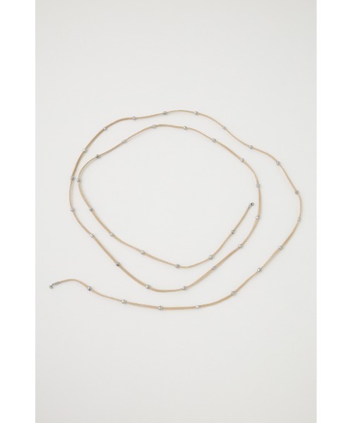MOUSSY（マウジー）の「BEADED F/SUEDE チョーカー（チョーカー・レディース・ブラック/ベージュ・FREE）」の8枚目の写真