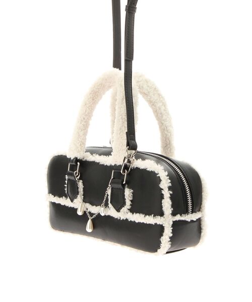 EMODA（エモダ）の「クラシックフェイクムートンバッグ（ハンドバッグ・レディース・ブラウン/ブラック/ネイビー・FREE）」の12枚目の写真
