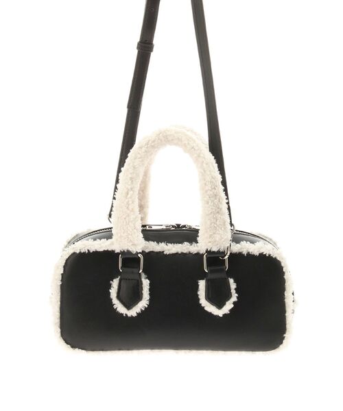 EMODA（エモダ）の「クラシックフェイクムートンバッグ（ハンドバッグ・レディース・ブラウン/ブラック/ネイビー・FREE）」の13枚目の写真