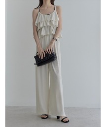 A AMEL（エイメル）の「ティアードフリルキャミセットアップ/アイボリー（その他パンツ）」