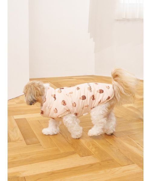gelato pique（ジェラートピケ）の「【CAT&DOG】XL・XXLサイズ中綿ベスト（ペットウェア・レディース・ピンク/チャコールグレー/ベージュ・XXL/XL）」の8枚目の写真