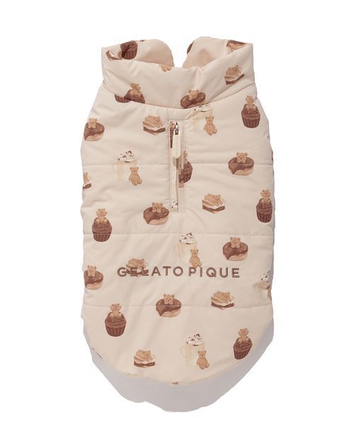 gelato pique（ジェラートピケ）の「【CAT&DOG】XL・XXLサイズ中綿ベスト（ペットウェア・レディース・ピンク/チャコールグレー/ベージュ・XXL/XL）」の17枚目の写真