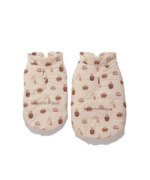 gelato pique（ジェラートピケ）の「【CAT&DOG】XL・XXLサイズ中綿ベスト（ペットウェア・レディース・ピンク/チャコールグレー/ベージュ・XXL/XL）」の21枚目の写真