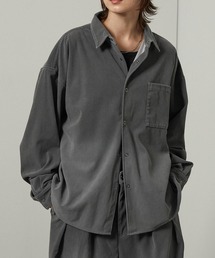 Alfred Alex（アルフレッドアレックス）の「【Alfred Alex】ヴィンテージ加工ピグメント グラデーションコーデュロイオーバーサイズシャツ【セットアップ対応】（シャツ/ブラウス・メンズ）」