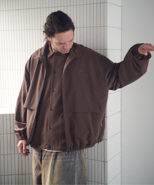 ADAM PATEK（アダムパテック）の「ADAMPATEK/stand collar blouson/スタンドカラーブルゾン（ブルゾン・メンズ・ブラック/ブラウン/ダークグレー・1/2）」の17枚目の写真