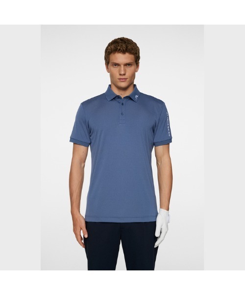 J.LINDEBERG(ジェイリンドバーグ)の「【J.LINDEBERG/GOLF】袖ロゴ刺繍ポロ(ポロシャツ・メンズ・チャコール/インディゴブルー/ライトグレー系/ターコイズブルー/アイボリー/レッド/パープル系/カーキ系・44/46)」の17枚目の写真