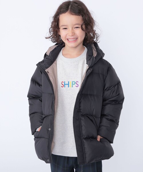 SHIPS（シップス）の「SHIPS KIDS:100～130cm /〈撥水/手洗い可能〉リサイクル ダウン ジャケット（ダウンジャケット/コート・キッズ・ブラック/ミント・100/110/120/130）」の3枚目の写真