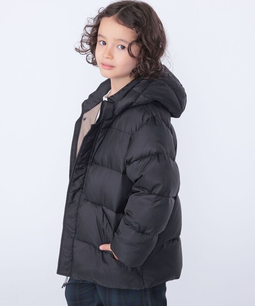 SHIPS（シップス）の「SHIPS KIDS:100～130cm /〈撥水/手洗い可能〉リサイクル ダウン ジャケット（ダウンジャケット/コート・キッズ・ブラック/ミント・100/110/120/130）」の4枚目の写真