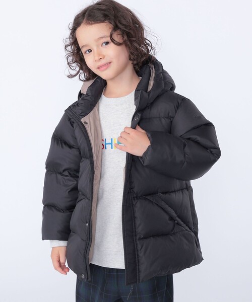 SHIPS（シップス）の「SHIPS KIDS:100～130cm /〈撥水/手洗い可能〉リサイクル ダウン ジャケット（ダウンジャケット/コート・キッズ・ブラック/ミント・100/110/120/130）」の7枚目の写真