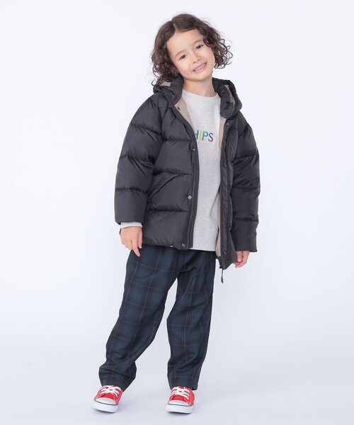 SHIPS（シップス）の「SHIPS KIDS:100～130cm /〈撥水/手洗い可能〉リサイクル ダウン ジャケット（ダウンジャケット/コート・キッズ・ブラック/ミント・100/110/120/130）」の9枚目の写真