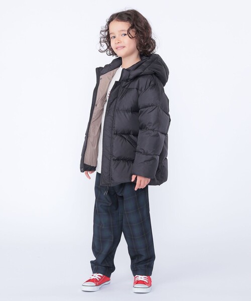 SHIPS（シップス）の「SHIPS KIDS:100～130cm /〈撥水/手洗い可能〉リサイクル ダウン ジャケット（ダウンジャケット/コート・キッズ・ブラック/ミント・100/110/120/130）」の10枚目の写真