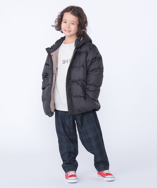 SHIPS（シップス）の「SHIPS KIDS:100～130cm /〈撥水/手洗い可能〉リサイクル ダウン ジャケット（ダウンジャケット/コート・キッズ・ブラック/ミント・100/110/120/130）」の11枚目の写真