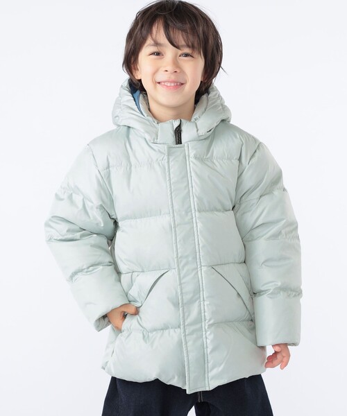 SHIPS（シップス）の「SHIPS KIDS:100～130cm /〈撥水/手洗い可能〉リサイクル ダウン ジャケット（ダウンジャケット/コート・キッズ・ブラック/ミント・100/110/120/130）」の14枚目の写真