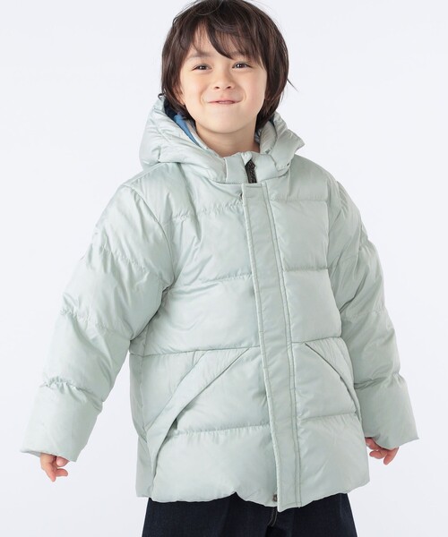 SHIPS（シップス）の「SHIPS KIDS:100～130cm /〈撥水/手洗い可能〉リサイクル ダウン ジャケット（ダウンジャケット/コート・キッズ・ブラック/ミント・100/110/120/130）」の15枚目の写真