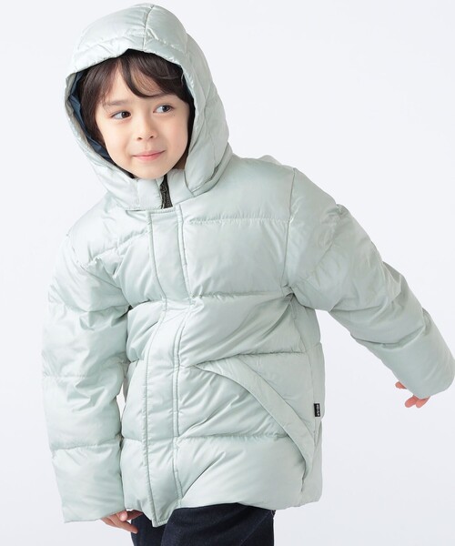 SHIPS（シップス）の「SHIPS KIDS:100～130cm /〈撥水/手洗い可能〉リサイクル ダウン ジャケット（ダウンジャケット/コート・キッズ・ブラック/ミント・100/110/120/130）」の17枚目の写真