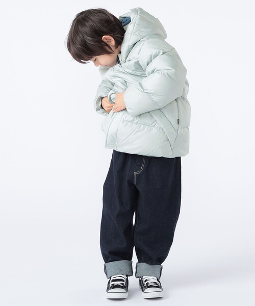 SHIPS（シップス）の「SHIPS KIDS:100～130cm /〈撥水/手洗い可能〉リサイクル ダウン ジャケット（ダウンジャケット/コート・キッズ・ブラック/ミント・100/110/120/130）」の19枚目の写真