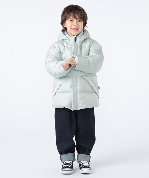 SHIPS（シップス）の「SHIPS KIDS:100～130cm /〈撥水/手洗い可能〉リサイクル ダウン ジャケット（ダウンジャケット/コート・キッズ・ブラック/ミント・100/110/120/130）」の20枚目の写真
