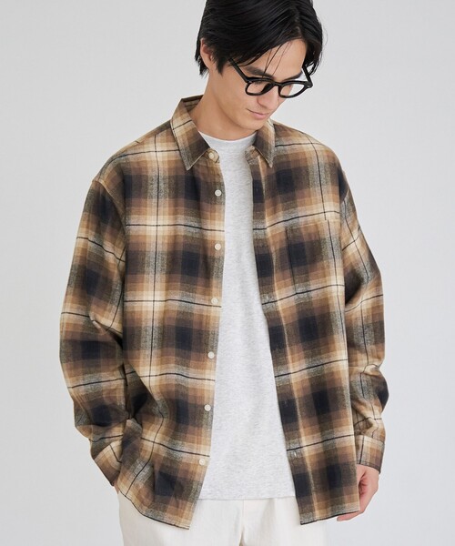 セール】USA COTTONソフトフランネルシャツ（チェック）（シャツ