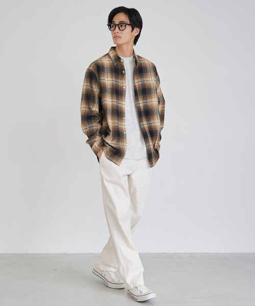 coen（コーエン）の「USA COTTONソフトフランネルシャツ（チェック）（シャツ/ブラウス・メンズ・その他1/その他2/その他3/その他4・S/M/L/XL）」の8枚目の写真