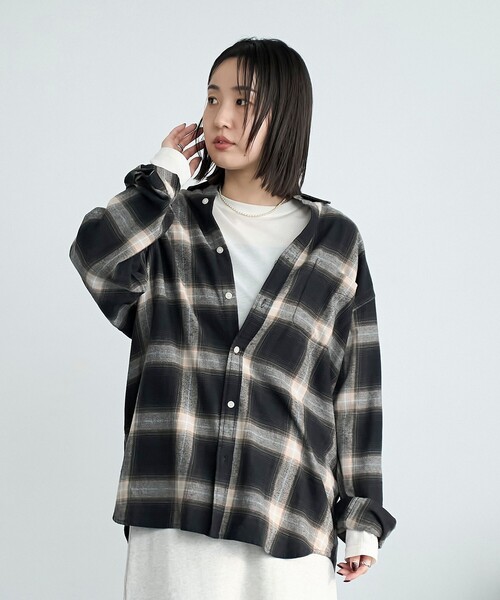 coen（コーエン）の「USA COTTONソフトフランネルシャツ（チェック）（シャツ/ブラウス・メンズ・その他1/その他2/その他3/その他4・S/M/L/XL）」の10枚目の写真