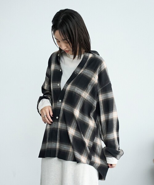 coen（コーエン）の「USA COTTONソフトフランネルシャツ（チェック）（シャツ/ブラウス・メンズ・その他1/その他2/その他3/その他4・S/M/L/XL）」の12枚目の写真
