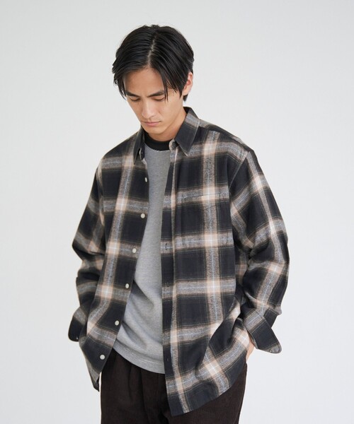 coen（コーエン）の「USA COTTONソフトフランネルシャツ（チェック）（シャツ/ブラウス・メンズ・その他1/その他2/その他3/その他4・S/M/L/XL）」の18枚目の写真