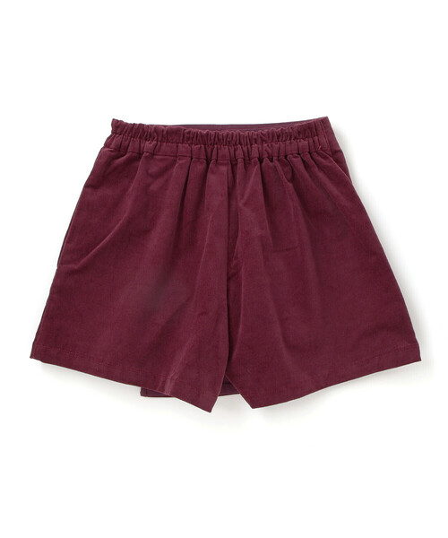 BeBe（ベベ）の「モールスキンラップスカート風ショートパンツ（スカート・キッズ・ボルドー/ブルー・130cm/150cm/140cm/120cm/110cm）」の5枚目の写真