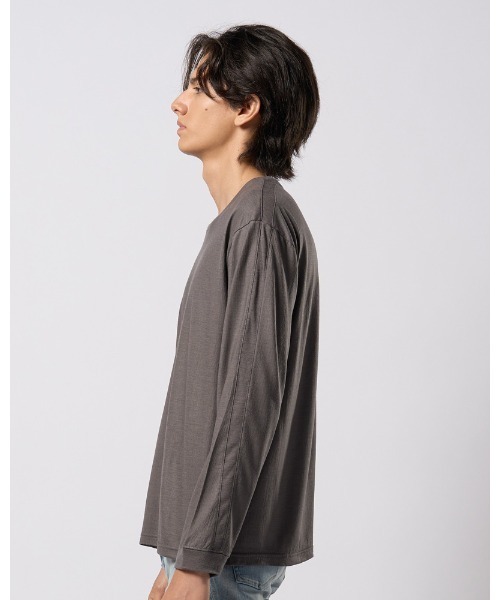 wjk（ダヴルジェイケイ）の「ex.comfy wool L/S（Tシャツ/カットソー・メンズ・ブラック/グレー・SMALL/MEDIUM/LARGE/X-LARGE）」の4枚目の写真