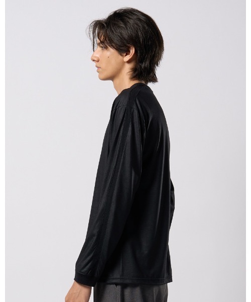 wjk（ダヴルジェイケイ）の「ex.comfy wool L/S（Tシャツ/カットソー・メンズ・ブラック/グレー・SMALL/MEDIUM/LARGE/X-LARGE）」の7枚目の写真