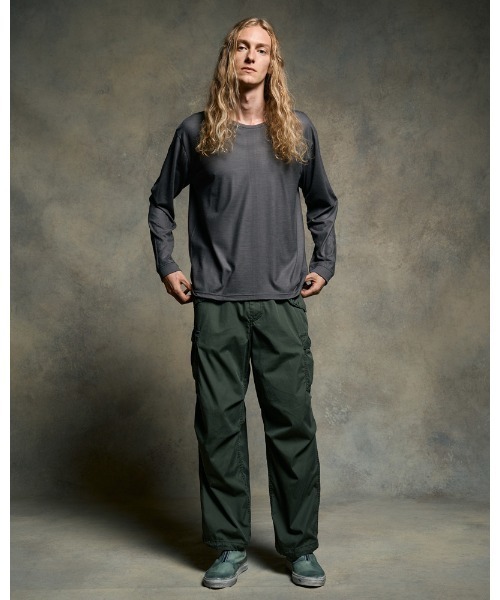 wjk（ダヴルジェイケイ）の「ex.comfy wool L/S（Tシャツ/カットソー・メンズ・ブラック/グレー・SMALL/MEDIUM/LARGE/X-LARGE）」の9枚目の写真