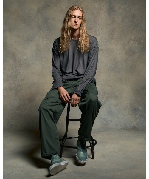 wjk（ダヴルジェイケイ）の「ex.comfy wool L/S（Tシャツ/カットソー・メンズ・ブラック/グレー・SMALL/MEDIUM/LARGE/X-LARGE）」の10枚目の写真