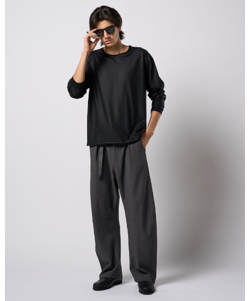 wjk（ダヴルジェイケイ）の「ex.comfy wool L/S（Tシャツ/カットソー・メンズ・ブラック/グレー・SMALL/MEDIUM/LARGE/X-LARGE）」の11枚目の写真