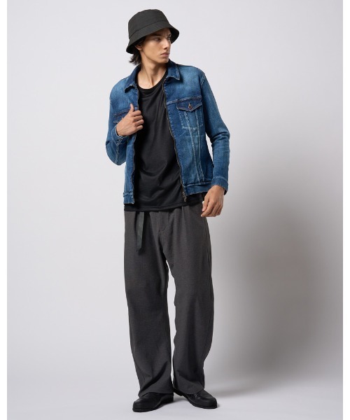 wjk（ダヴルジェイケイ）の「ex.comfy wool L/S（Tシャツ/カットソー・メンズ・ブラック/グレー・SMALL/MEDIUM/LARGE/X-LARGE）」の13枚目の写真