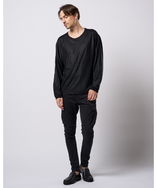 wjk（ダヴルジェイケイ）の「ex.comfy wool L/S（Tシャツ/カットソー・メンズ・ブラック/グレー・SMALL/MEDIUM/LARGE/X-LARGE）」の20枚目の写真