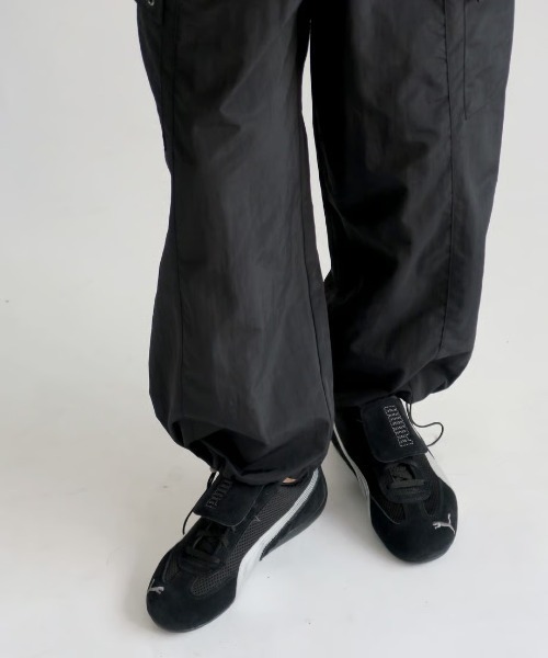 KALENO(カレノ)の「unisex / nylon cargo pans(カーゴパンツ・レディース・ブラック/カーキ・FREE)」の10枚目の写真