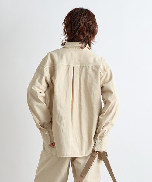 RIVE DROITE(リヴドロワ)の「【MONN.:.(モン)】スキッパーデニムシャツ(シャツ/ブラウス・レディース・ブルー/ベージュ・FREE)」の22枚目の写真
