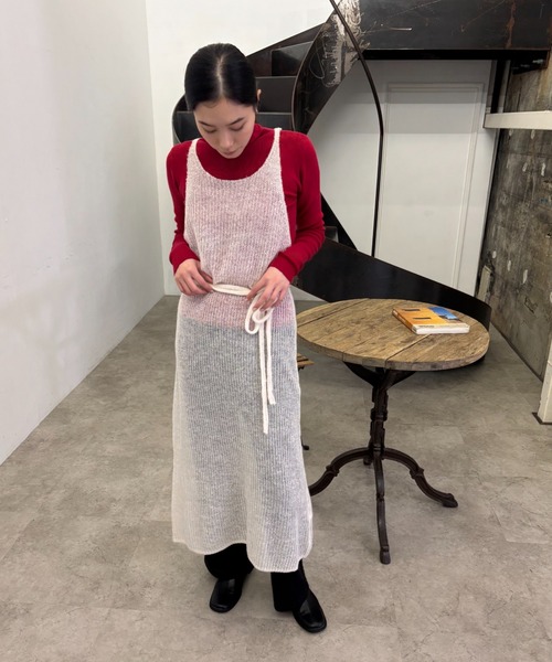 シアーアルパカノースリニットワンピース（ワンピース）｜FUULLY